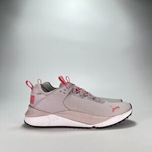 Puma PC Runner Light Grey Pink Athletic Running Shoes 393595-04 Women's Size 8.5